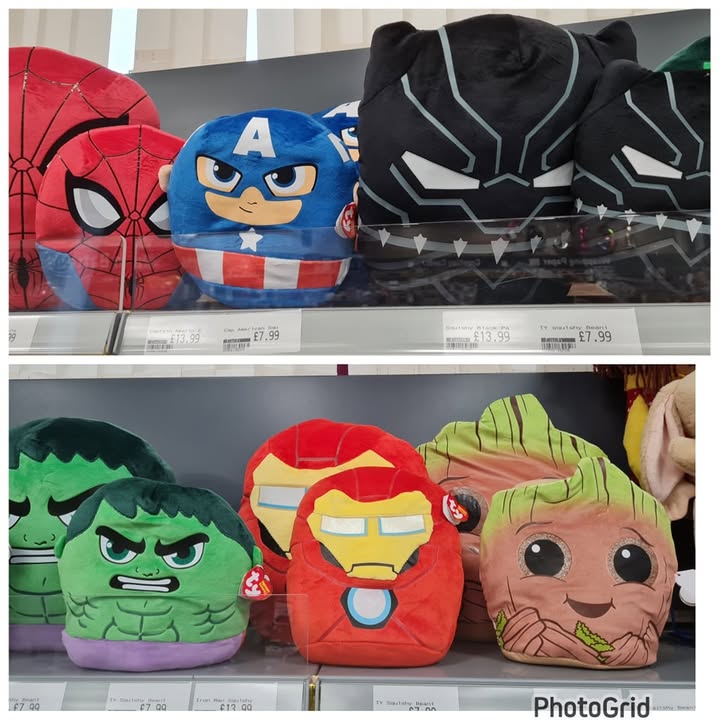 Marvel TY Beanie Boo Cushions Just Arrived
