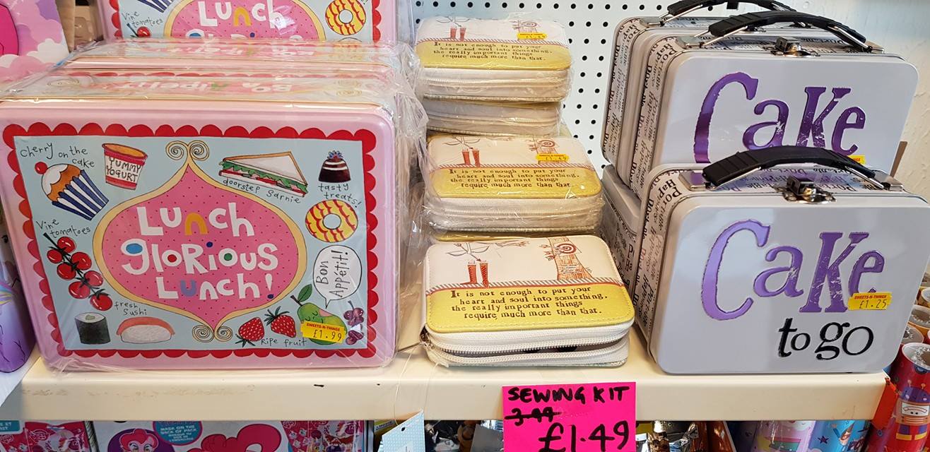 John Lewis bargains just in – sewing, cake tins and lunch