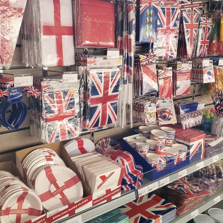 Union Jack party supplies in store now