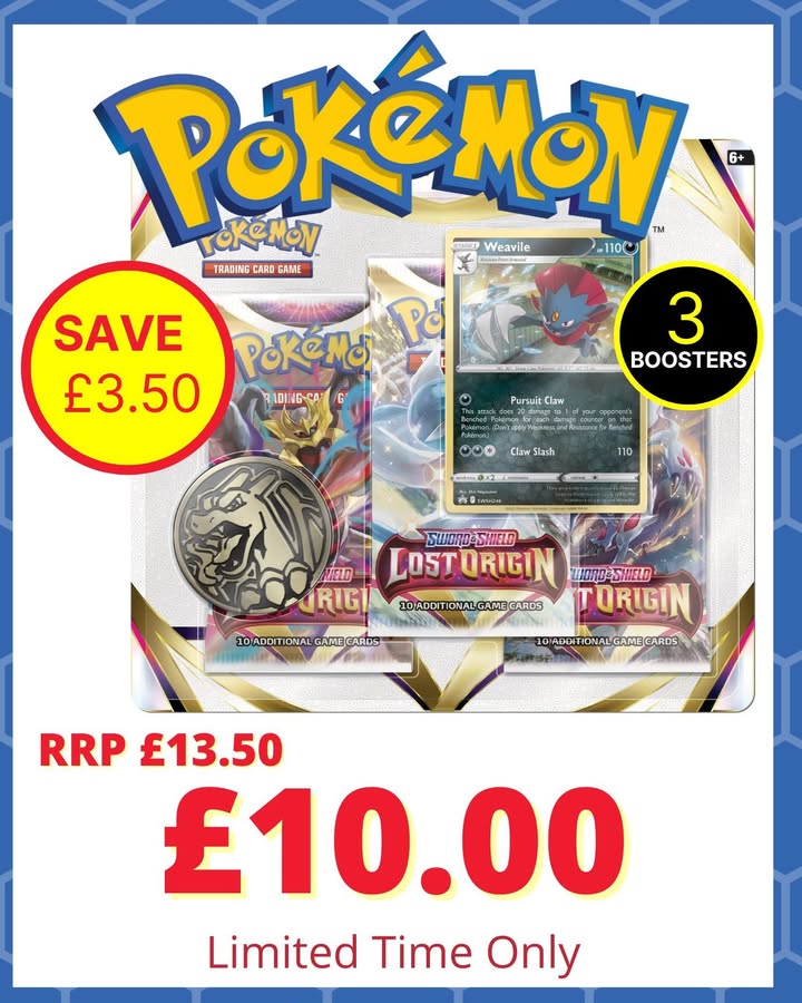 Pokémon Lost Origin Triple Blister offer