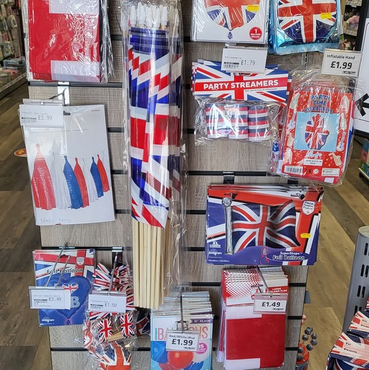 Coronation party bits in stock now