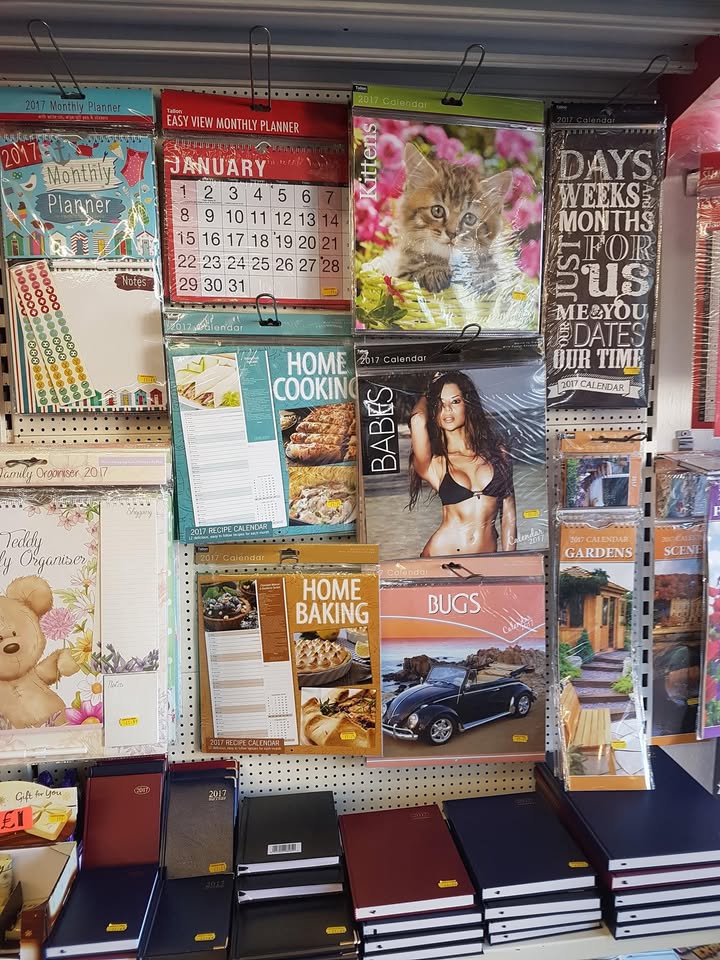 New diaries, planners and calendars in stock
