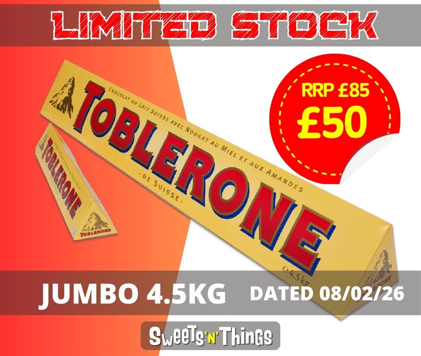 Giant 4.5kg Toblerone – now just £50