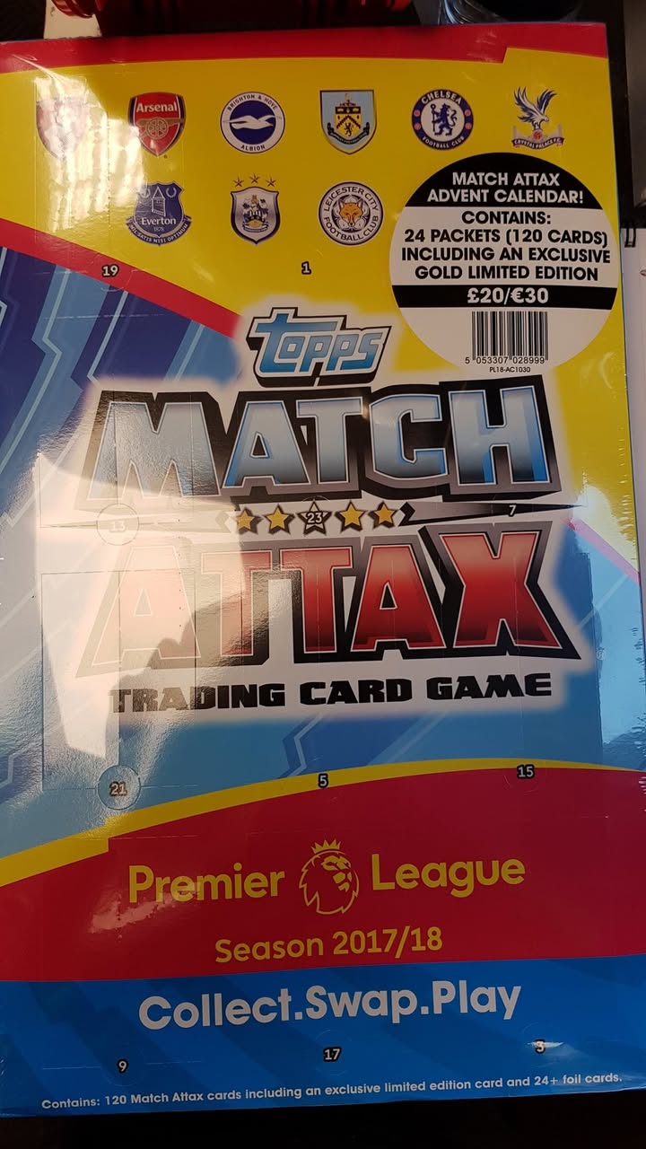Match Attax Christmas advent calendar is here