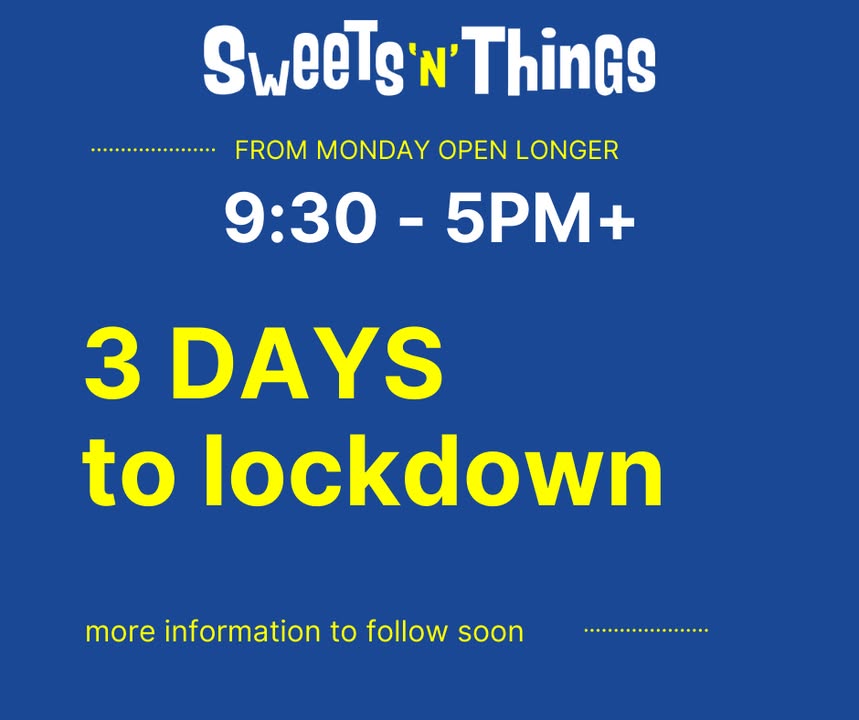 Extended hours for the next 3 days