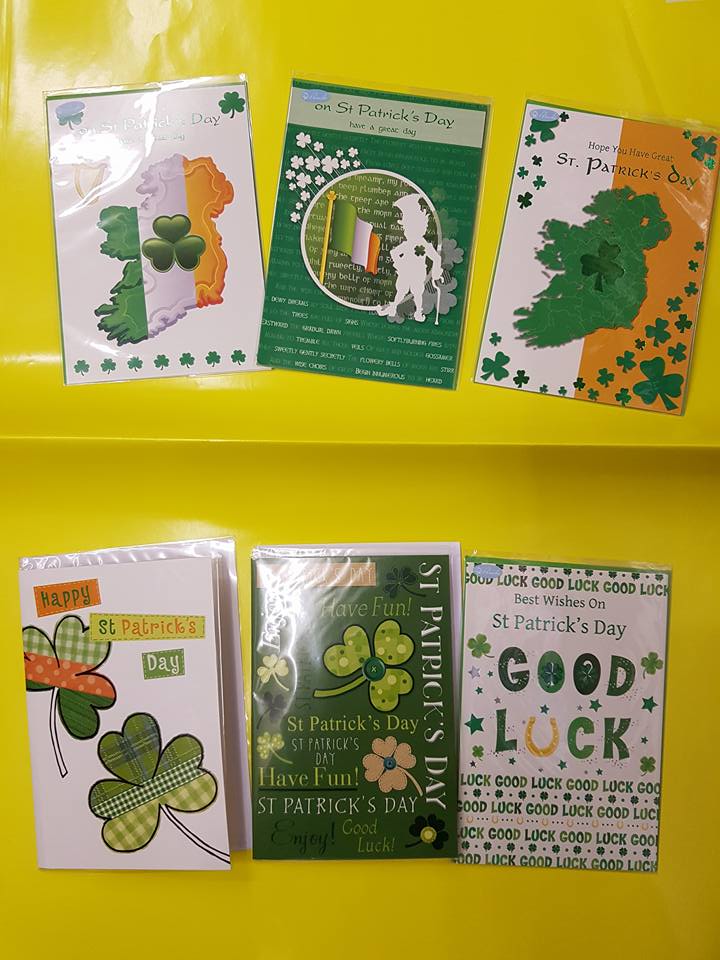St Patrick's Day cards are here