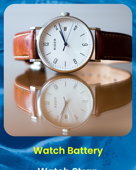 Watch batteries and strap adjustments in store