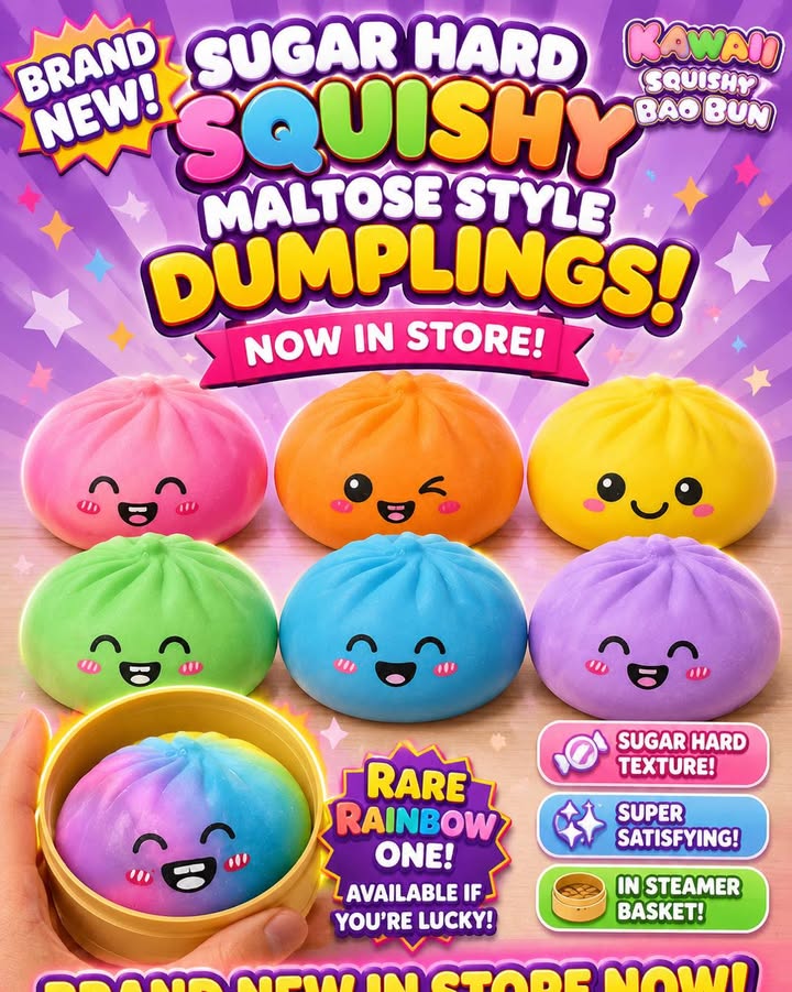 Sugar Hard Squishy Dumplings — now in stock!
