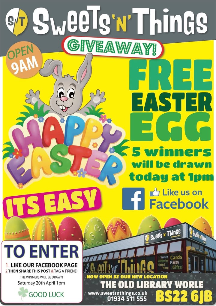 Easter egg giveaway — 5 prizes to win