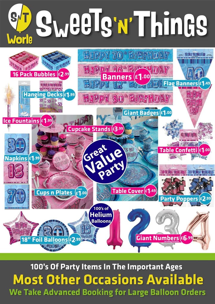 Party supplies for every age and budget