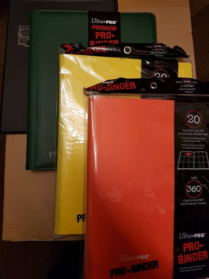 Pokemon card holders and binders in now