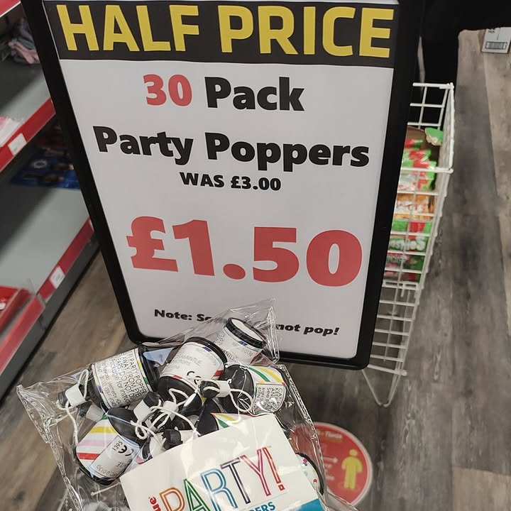 New Year's Party Must-Haves – Half-Price Poppers!