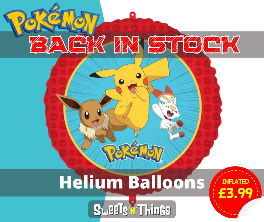 Pokémon helium balloons are back!