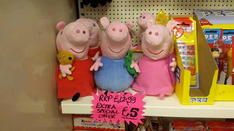 Peppa Pig plushes now just £5.00