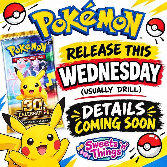 Pokémon 30th Celebration drop — Wednesday?