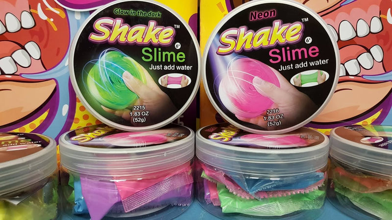 Shake Slime is here – glow in the dark and neon