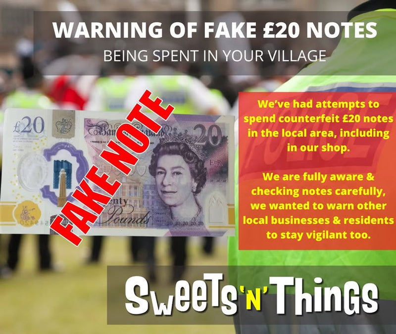 Heads up: fake £20 notes in Worle