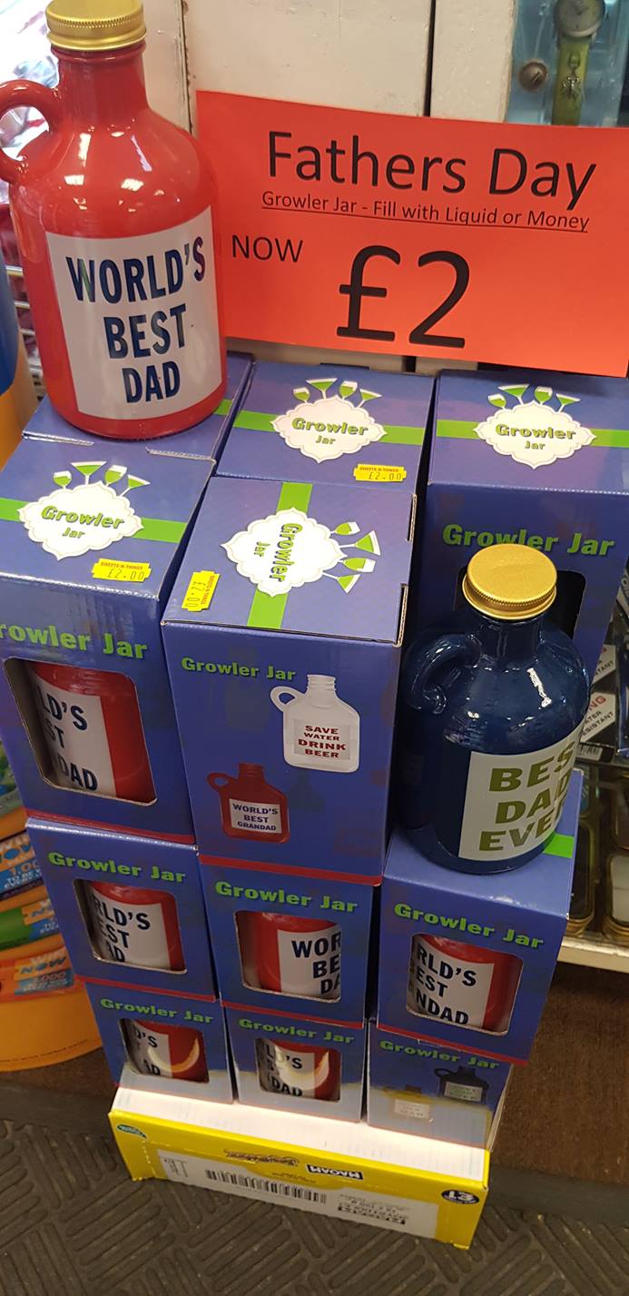 Fathers Day Growler Jars – just £2