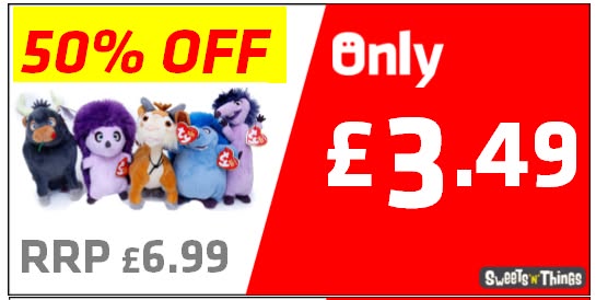 Ty 5 To Collect figures—half price while stocks last