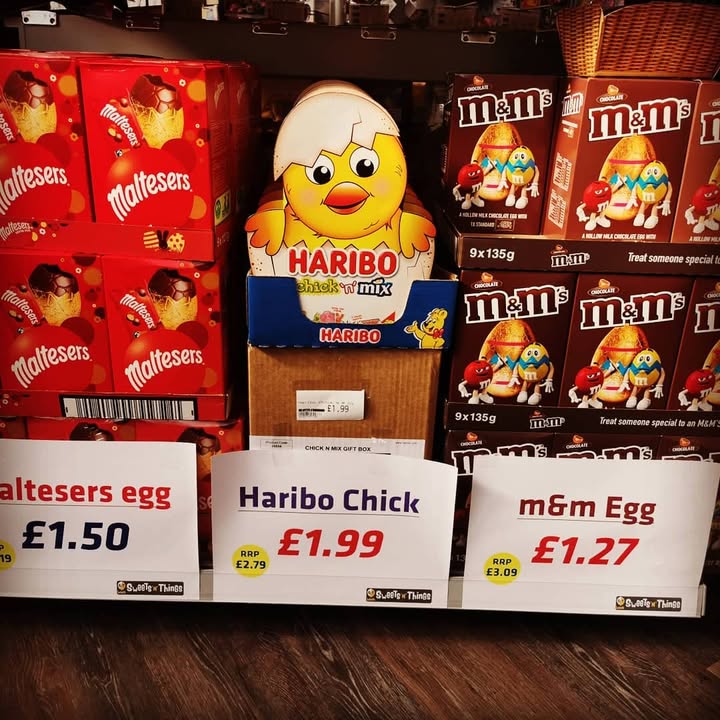 Easter eggs in stock — great prices from £1