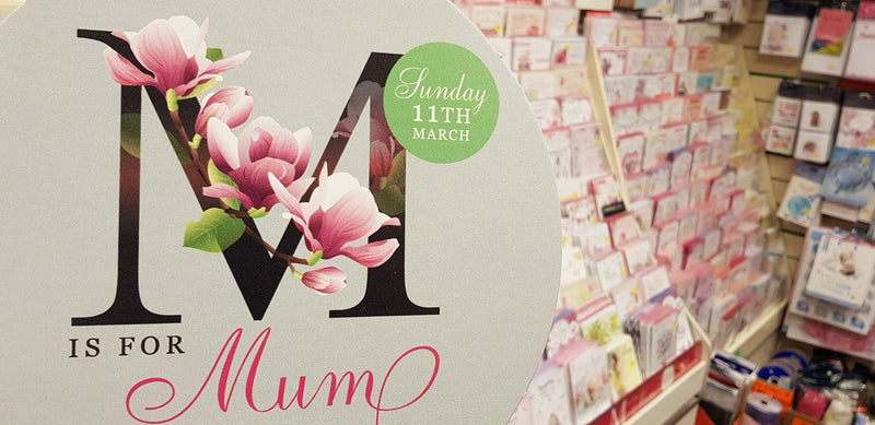 Mother's Day cards and gifts in stock now