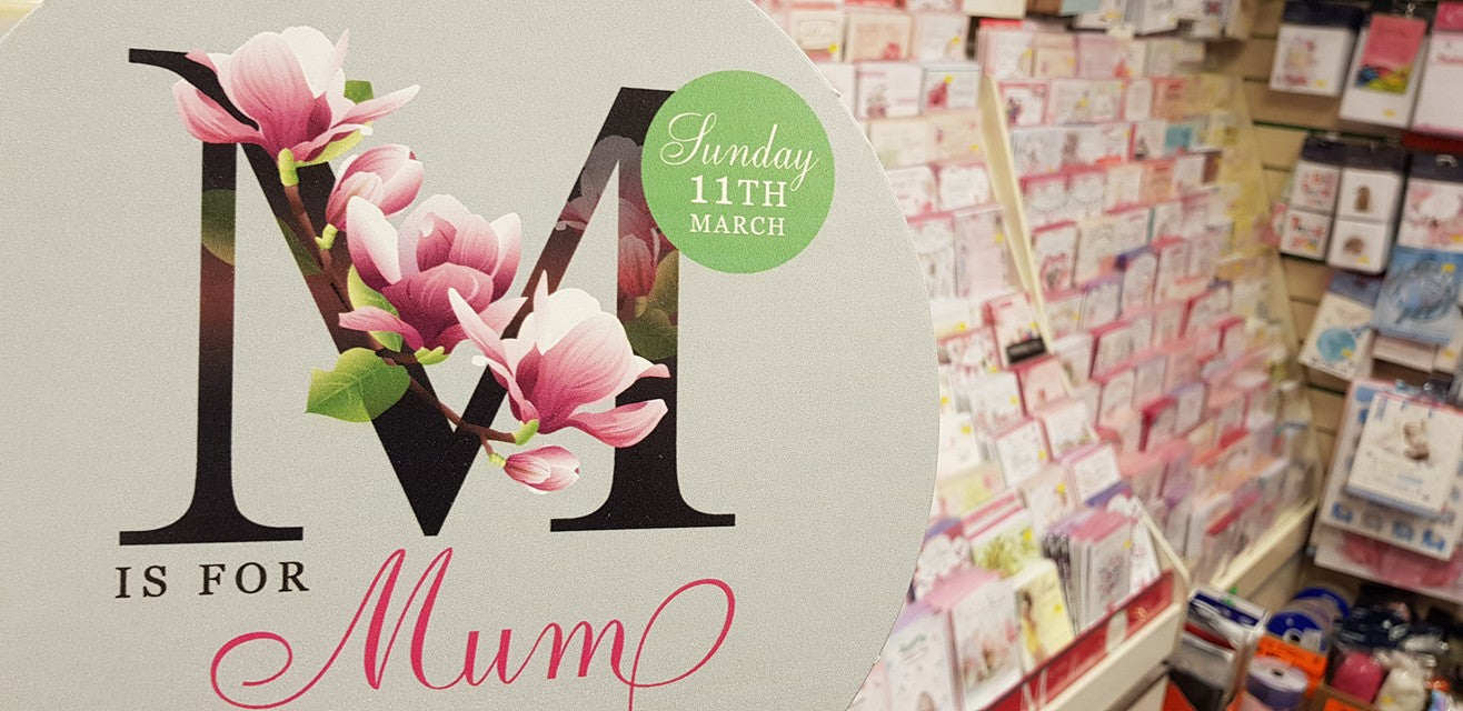 Mother's Day cards and gifts in stock now