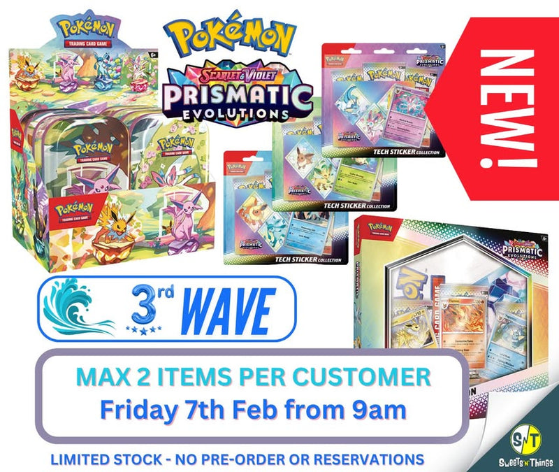 Pokémon Prismatic Evolutions Wave 3 – Tomorrow at 9 AM