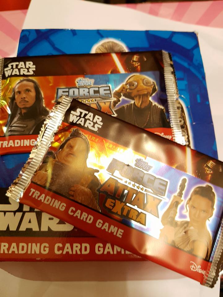 Star Wars trading cards and lucky bags in now