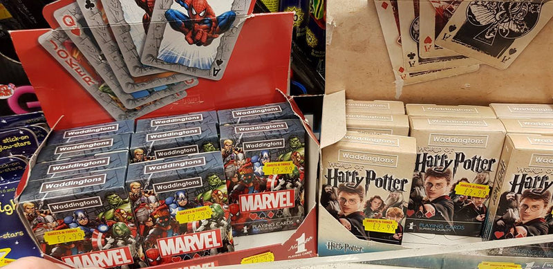 Marvel and Harry Potter cards now half price