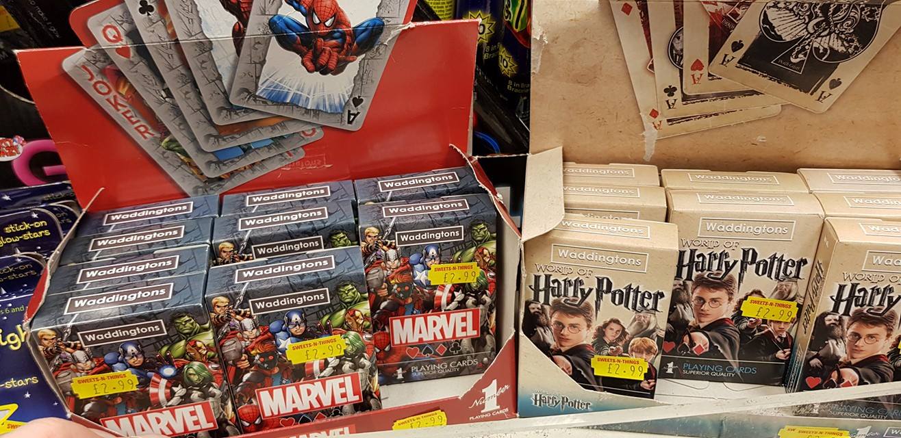 Marvel and Harry Potter cards now half price