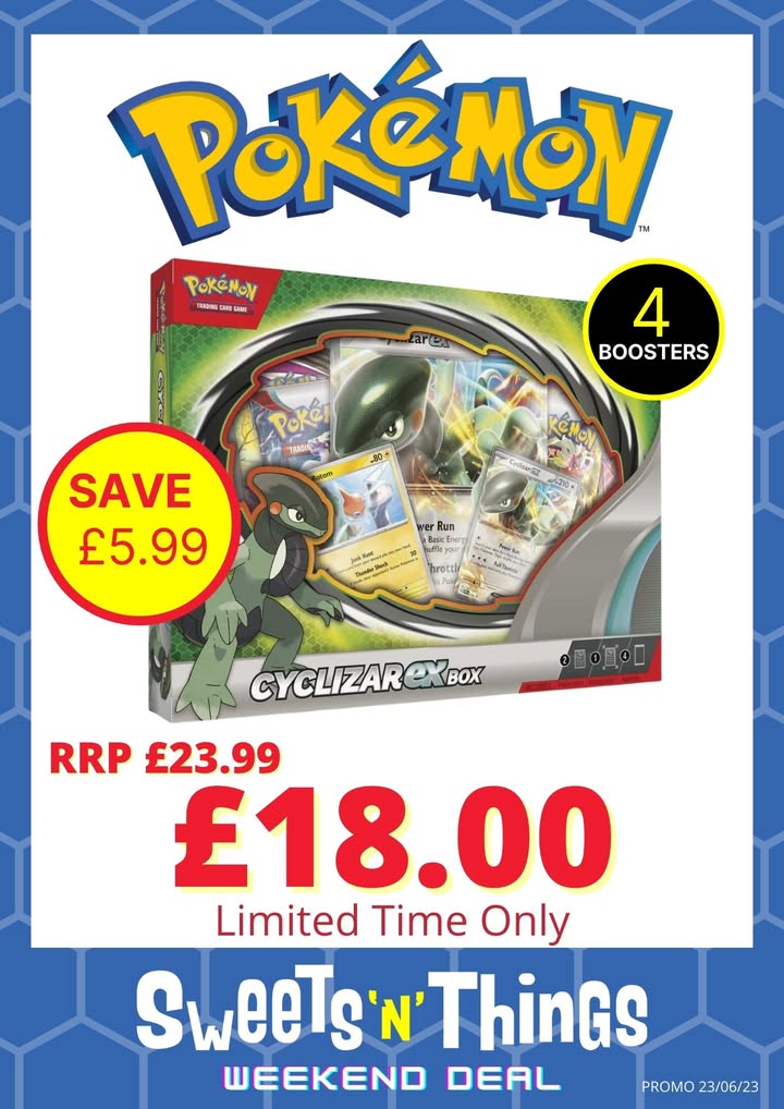 Pokémon Cyclizar Ex Box weekend deal