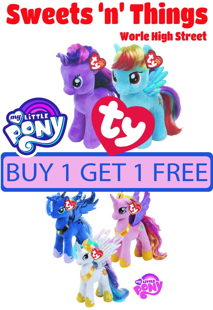 My Little Pony Ty Beanie – Buy 1 Get 1 Free