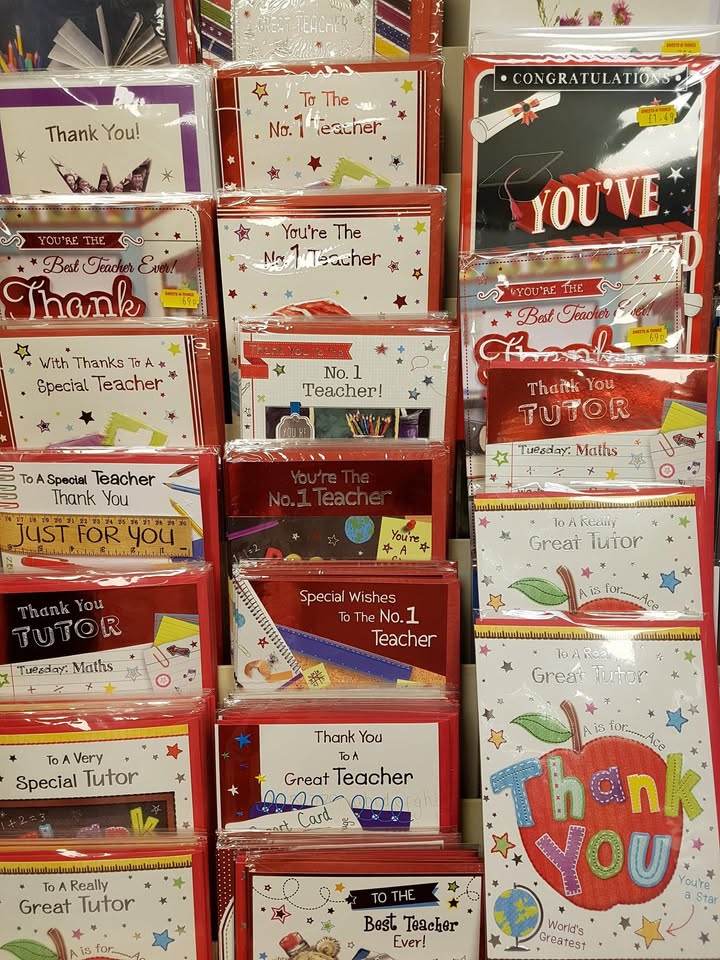 End of term cards and gifts in store now