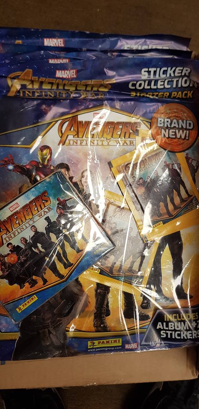 Avengers sticker collection in stock now