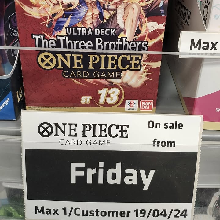 One Piece ST-13 Ultra Deck lands Friday