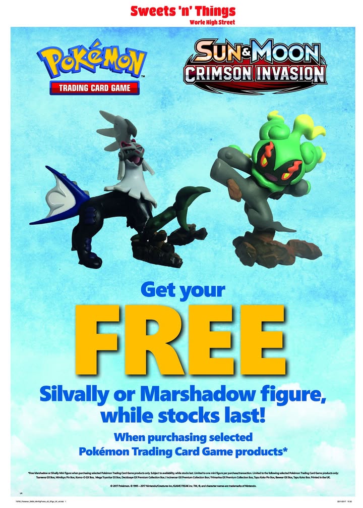 Free Pokémon figure with selected TCG sets