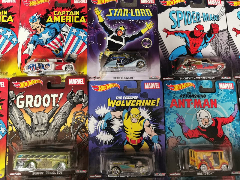 Hot Wheels Marvel cars — now half price