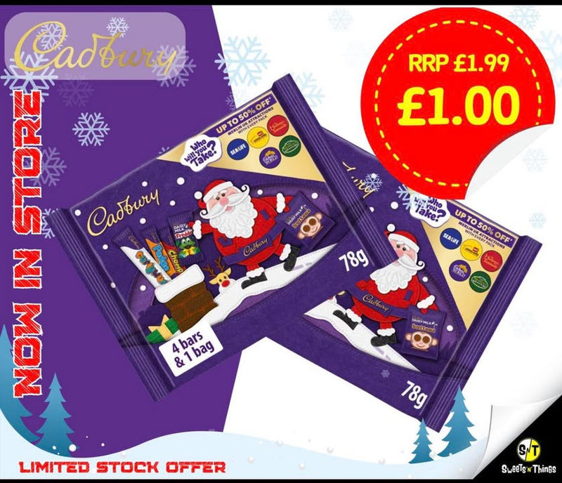 Selection packs from £1 in store now