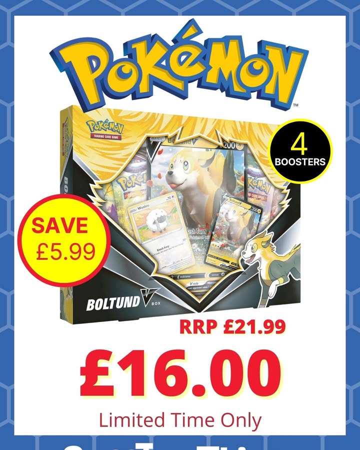 Pokémon Weekend: Boltund V Box just £16