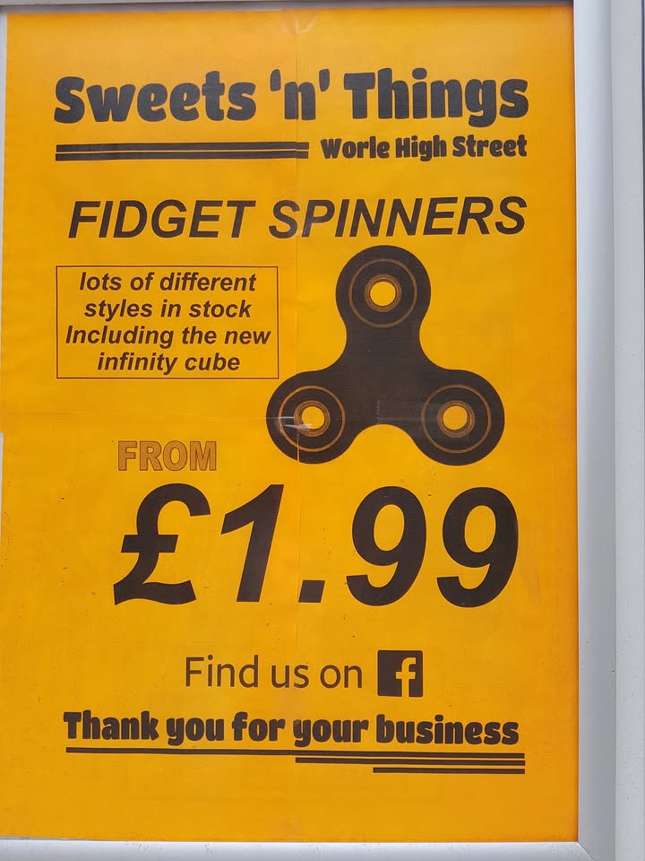 Fidget spinners and infinity cubes in now