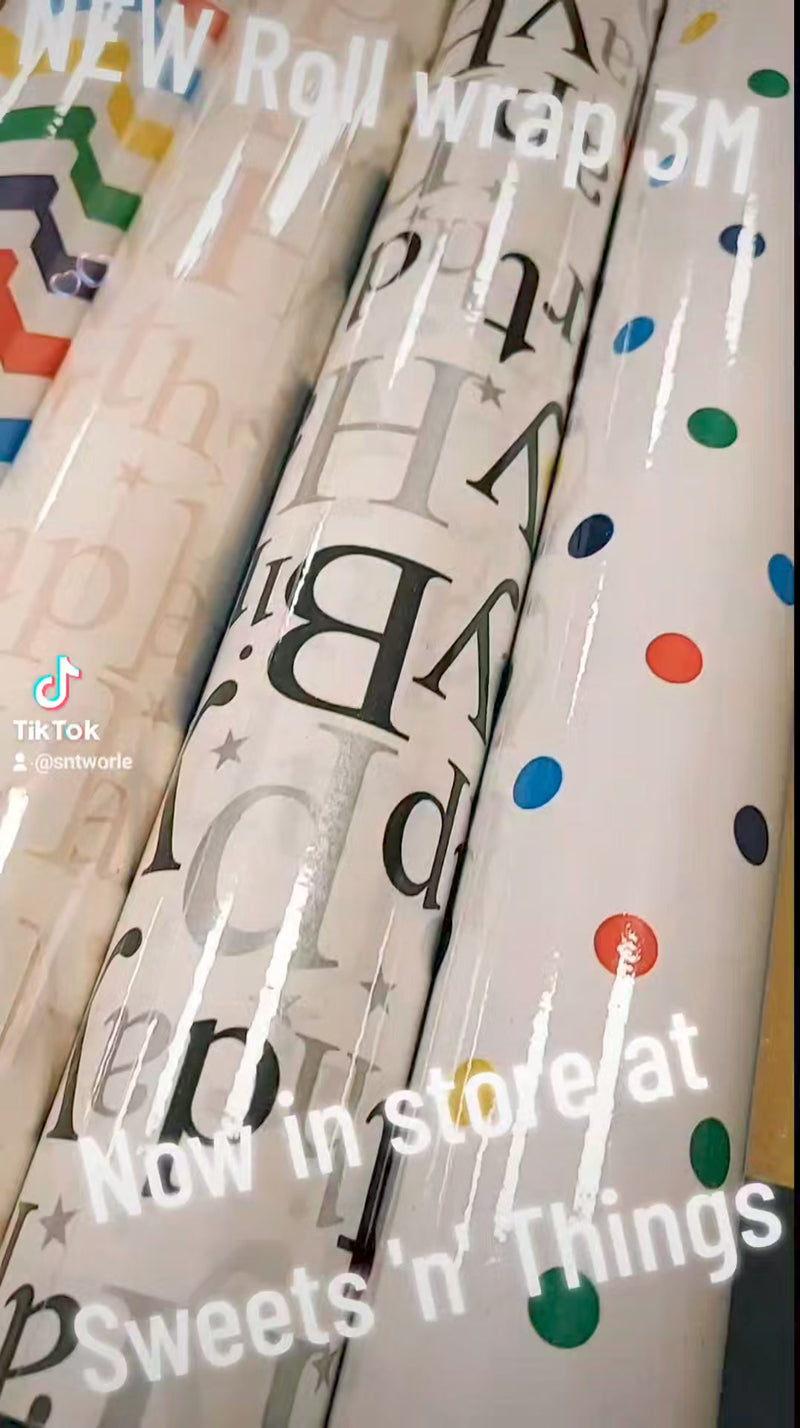 Over 40 designs of wrapping paper just arrived