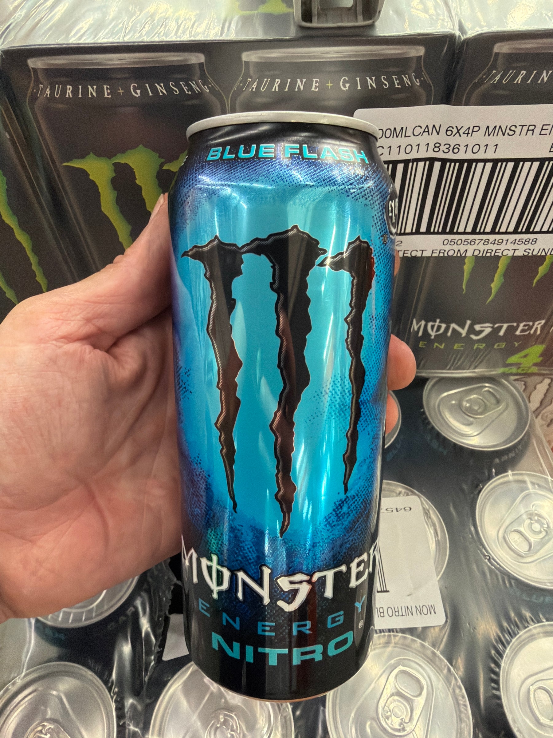 New Monster Energy Nitro Blue Flash