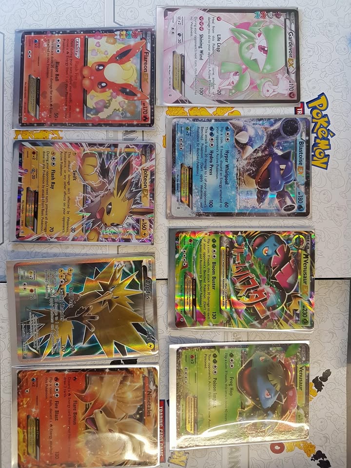 Pokémon singles and Mega EX cards in stock