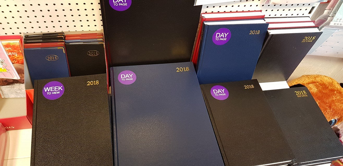 2018 Diaries and Calendars Back in Stock