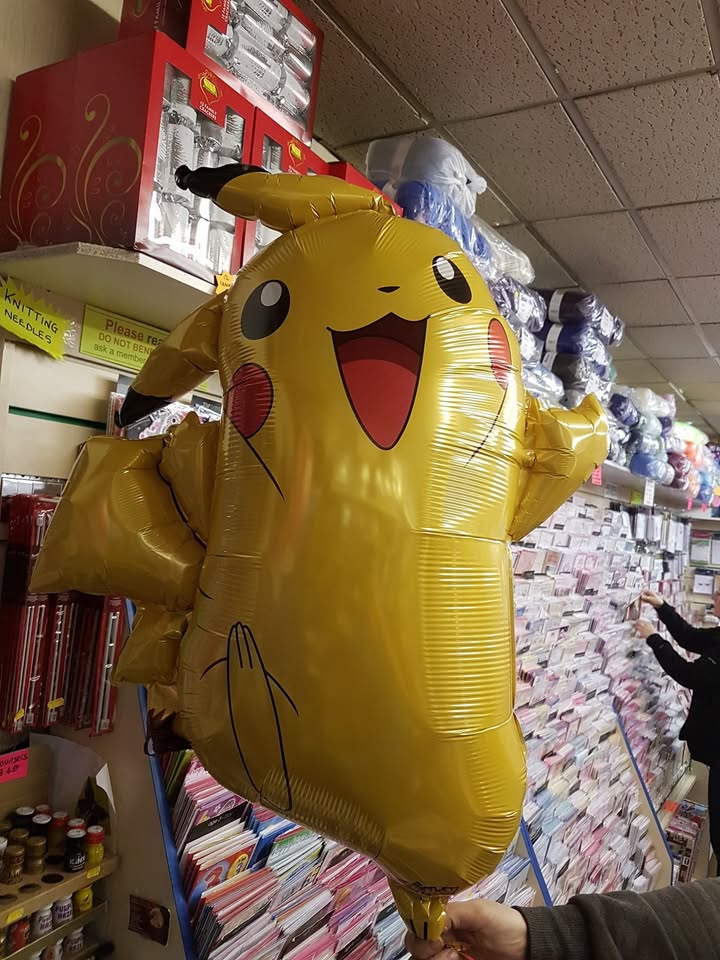 Giant Pikachu balloon now in stock