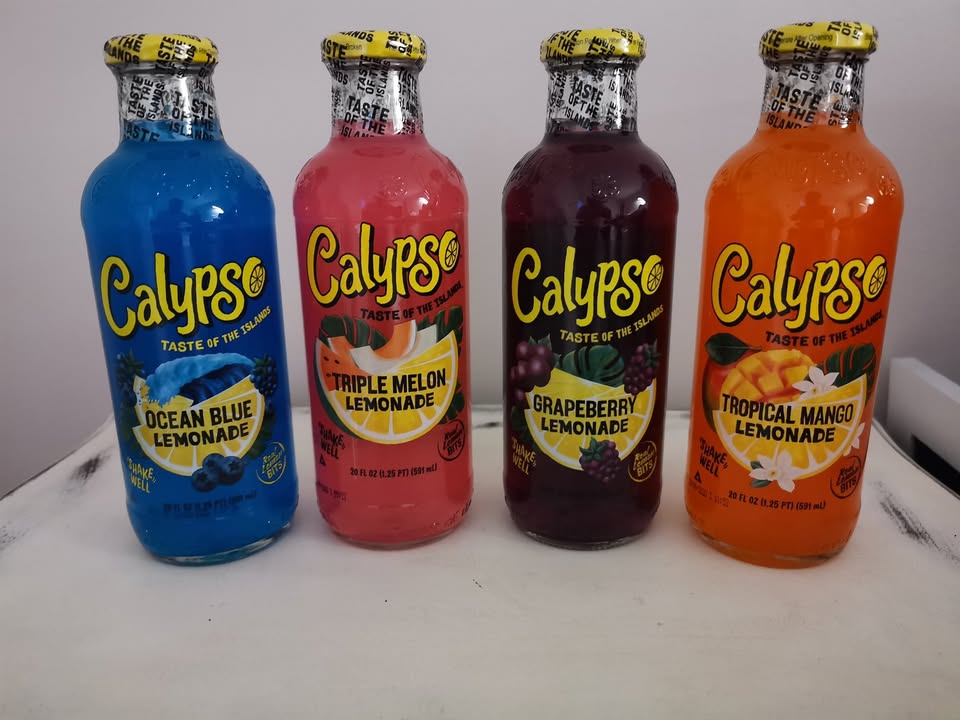 Calypso glass bottles: taste of the islands