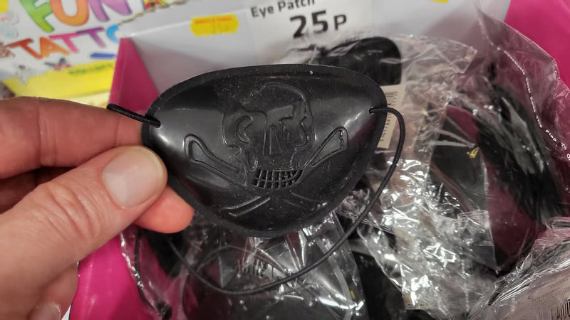 Pirate eye patches just arrived – only 25p