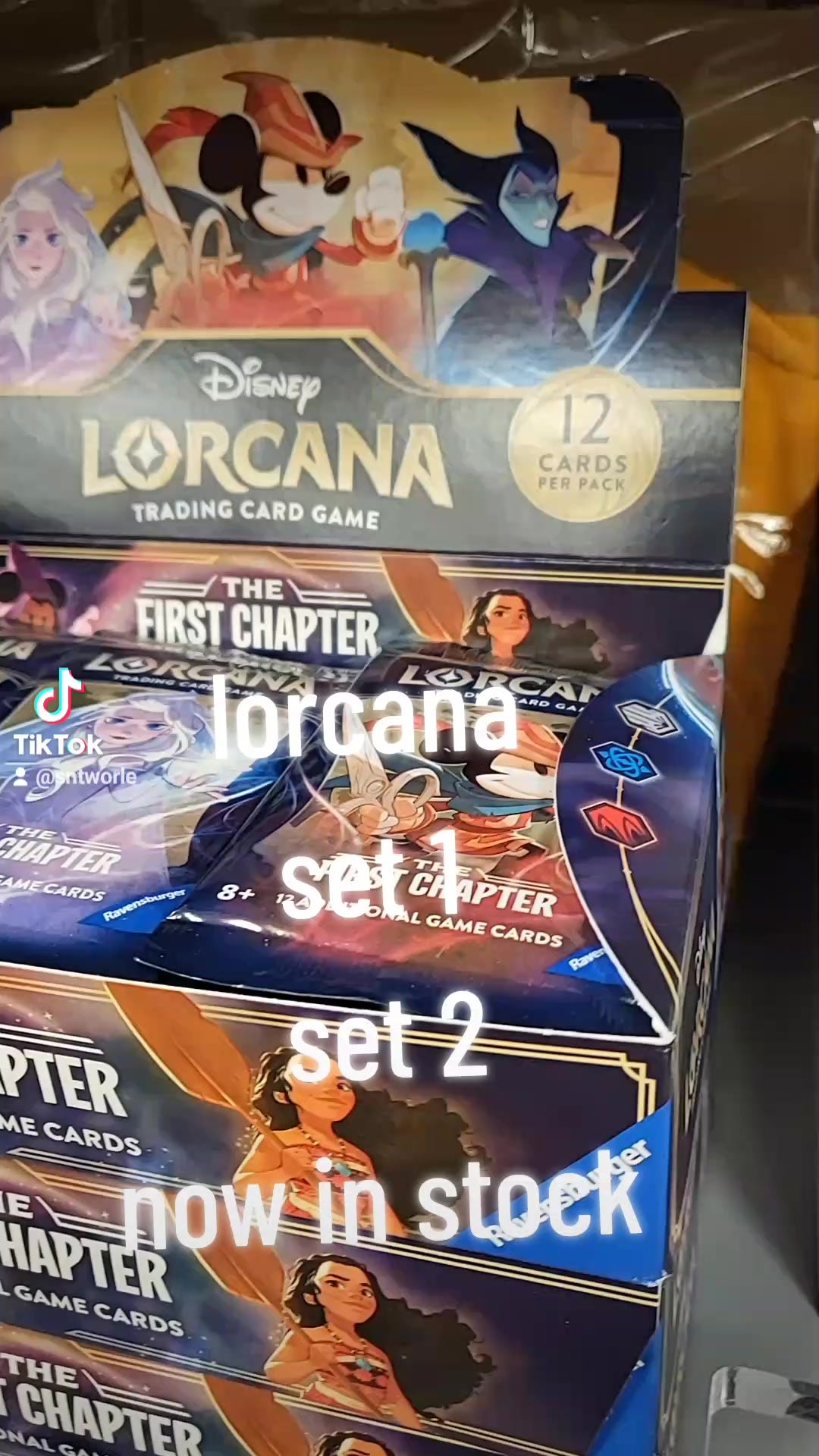 Disney Lorcana trading cards now in stock