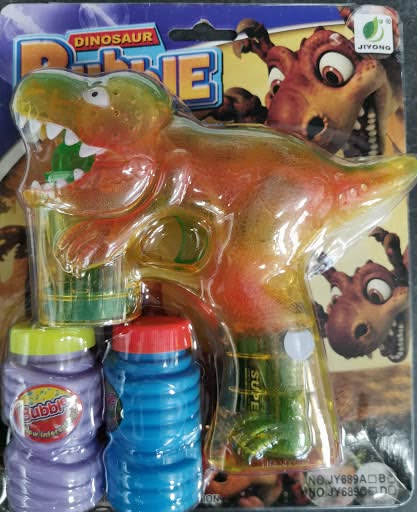 Free Dinosaur Bubble Gun with toy purchases