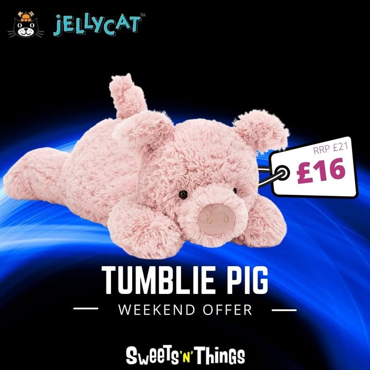 Jellycat Tumble Pig on special offer